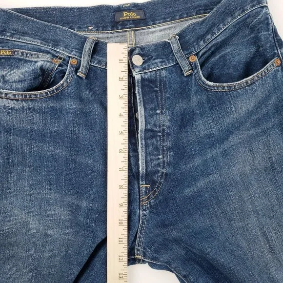 Polo Ralph Lauren Jean Neale Women Size 29 Button Fly Distressed Loose Boyfriend - Picture 15 of 15